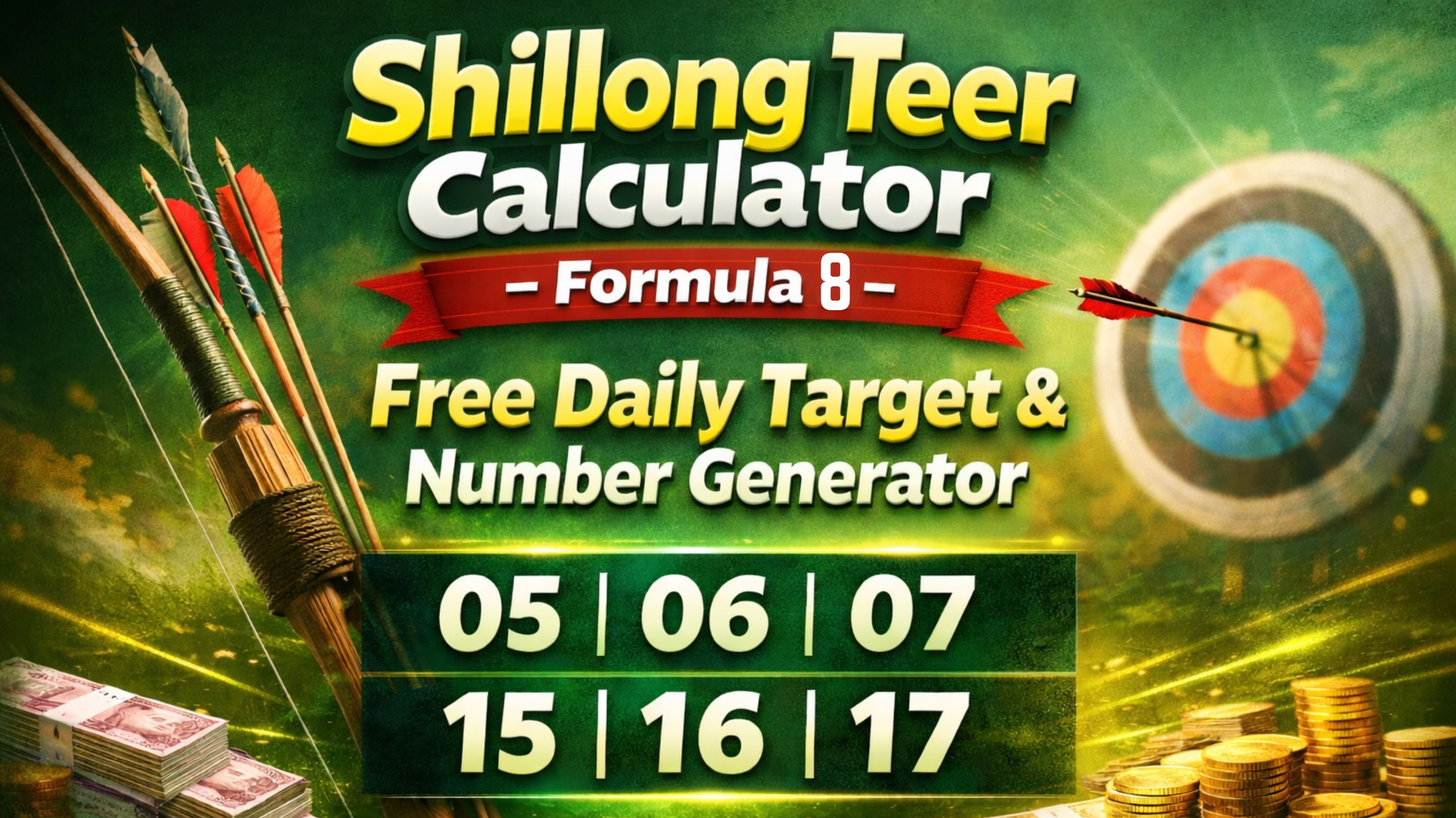 Shillong Teer Calculator – Formula 8 | Free Daily Prediction Tool